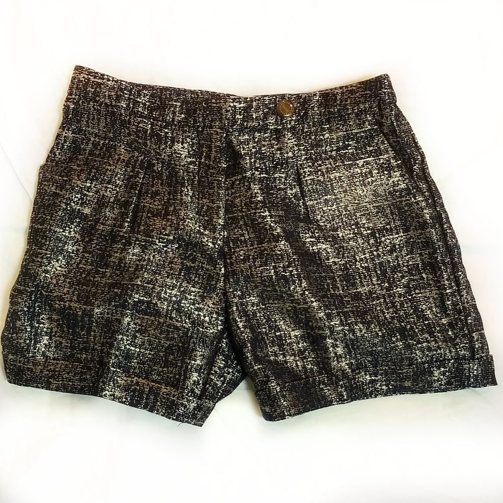 Anthropologie Coquille Shimmering Tweed Shorts 2